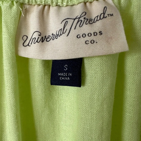 UNIVERSAL Thread Apple Green Front Tie Long Sleeves SMALL Top BNWT - Picture 6 of 8